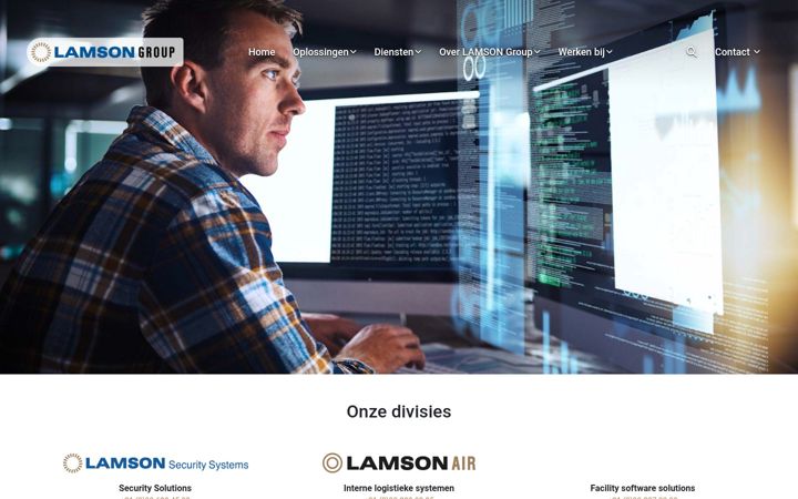 Screenshot of lamson.nl