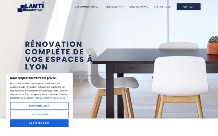 Screenshot of lamti-renovation.fr