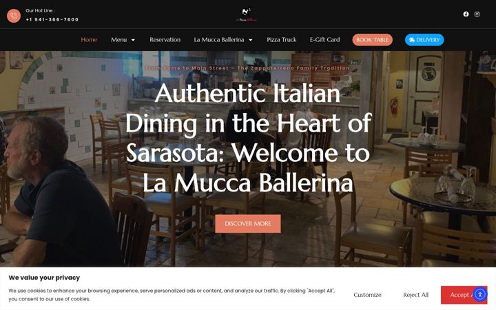 Screenshot of lamuccaballerina.com