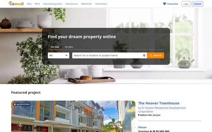 Screenshot of lamudi.com.ph