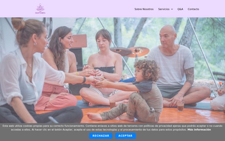 Screenshot of lamuntaneraretreat.com