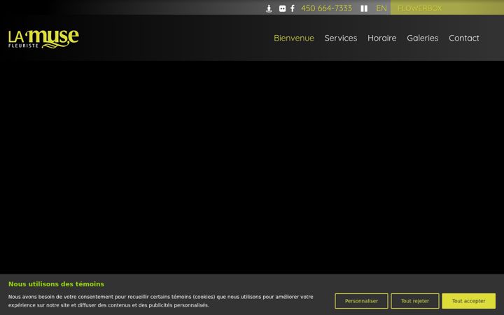 Screenshot of lamusefleuriste.ca