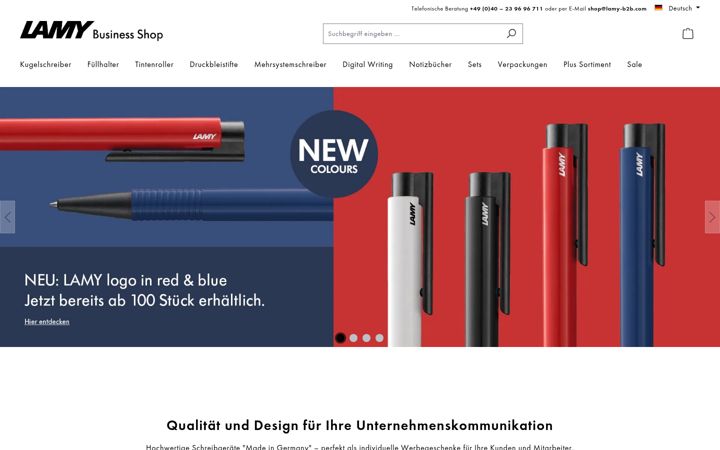 Screenshot of lamy-business.com