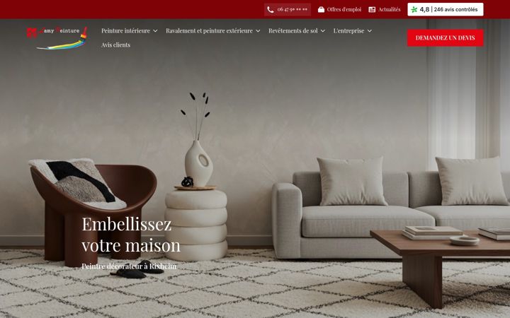 Screenshot of lamy-peinture.com