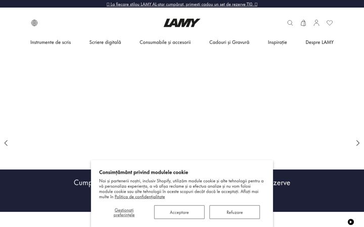 Screenshot of lamyshop.ro