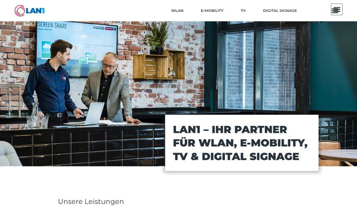 Screenshot of lan1.de