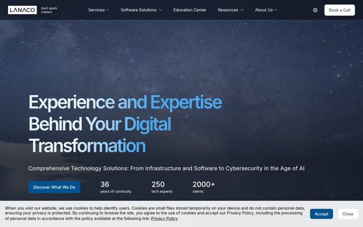 Screenshot of lanaco.com