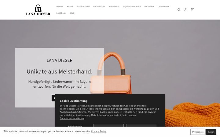 Screenshot of lanadieser.de