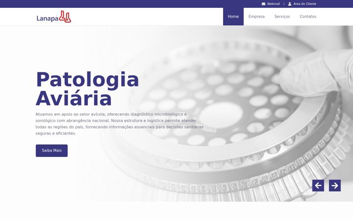 Screenshot of lanapa.com.br