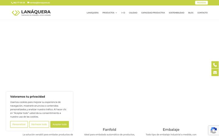 Screenshot of lanaquera.es