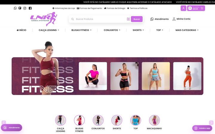Screenshot of lanarosemodas.com.br