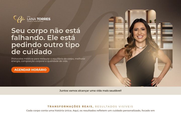 Screenshot of lanatorres.com.br