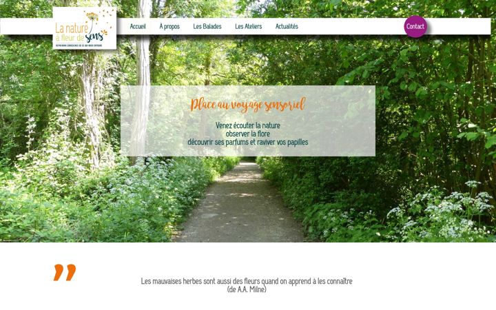 Screenshot of lanatureafleurdesens.fr