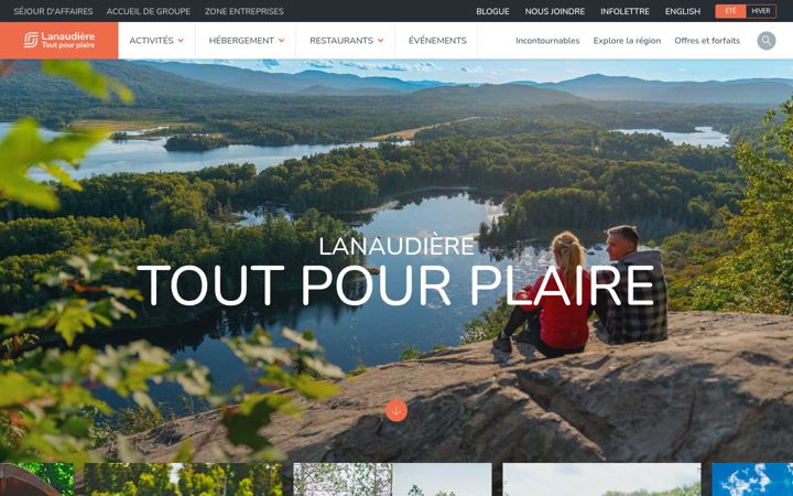Screenshot of lanaudiere.ca