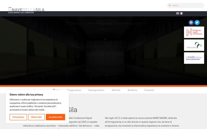 Screenshot of lanavedellasila.org