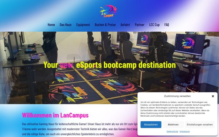 Screenshot of lancampus.de