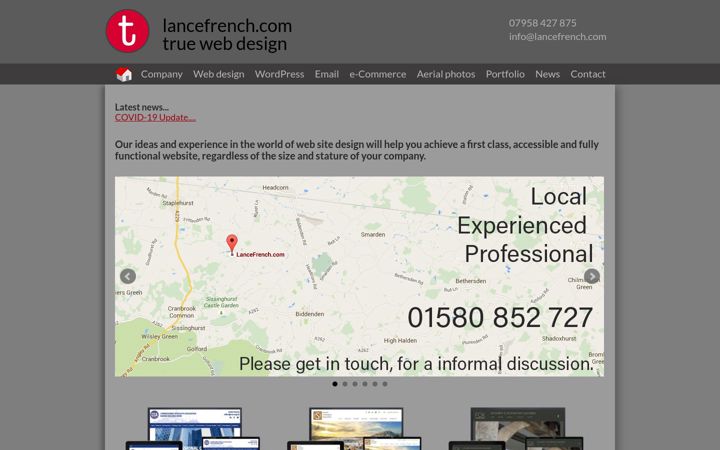 Screenshot of lancefrench.com