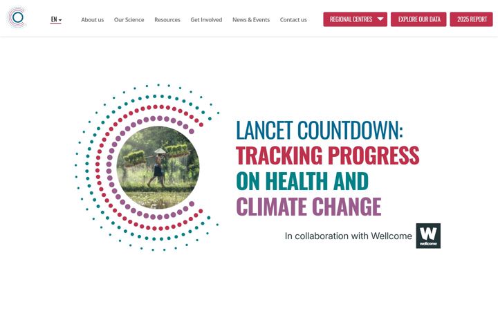 Skärmbild av lancetcountdown.org