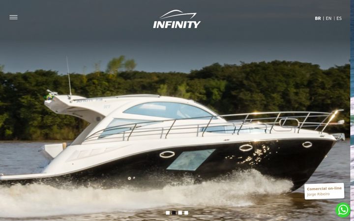Screenshot of lanchasinfinity.com.br