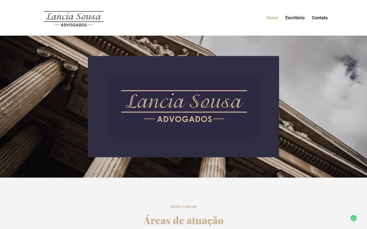 Screenshot of lanciasousa.adv.br