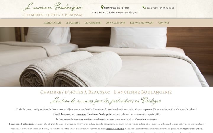 Screenshot of lancienneboulangerie.fr
