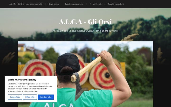 Screenshot of lanciocoltelliasce.it