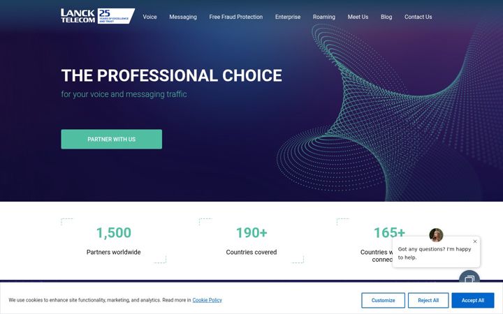 Screenshot of lancktele.com