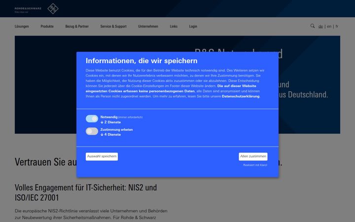 Screenshot di lancom.de