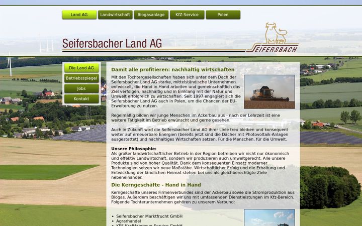 Screenshot of land-ag.de