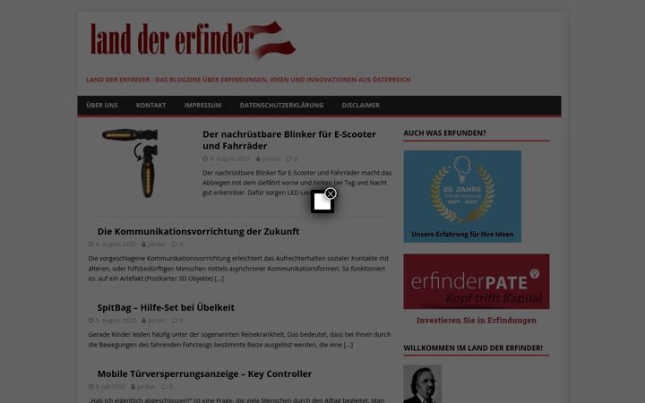 Screenshot of land-der-erfinder.at