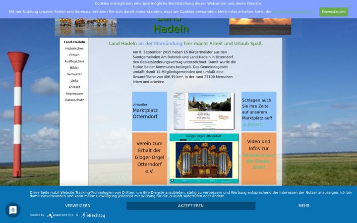 Screenshot of land-hadeln.de
