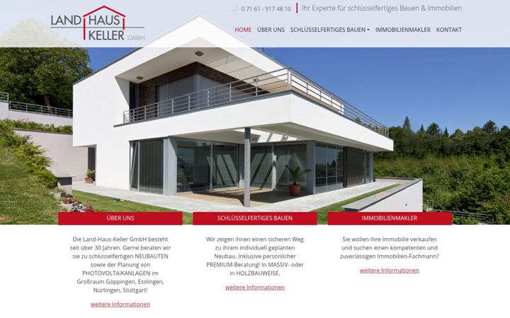 Screenshot of land-haus-keller.de