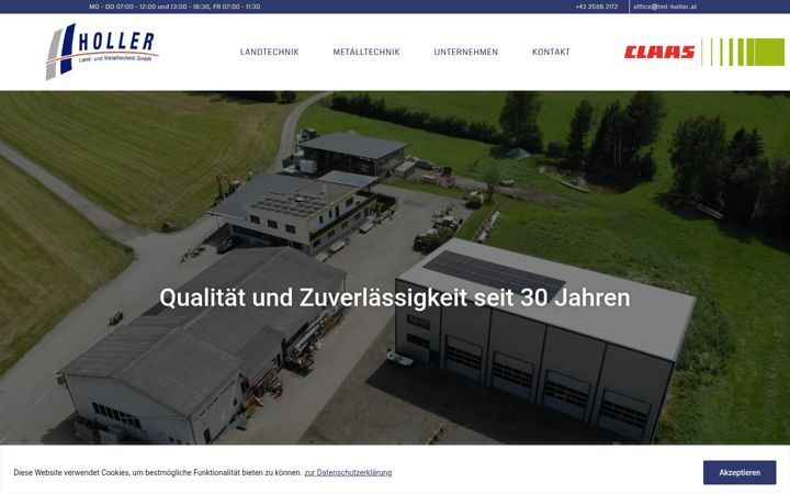 Screenshot of land-metalltechnik-holler.at
