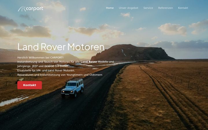 Screenshot of land-rover-motoren.de