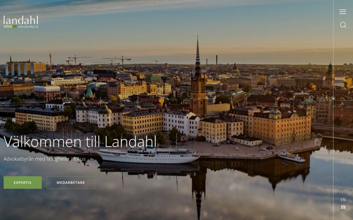 Screenshot of landahl.se