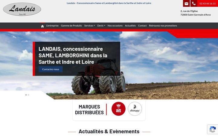 Screenshot of landaisets.fr