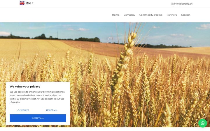 Screenshot of landandcommodity.com