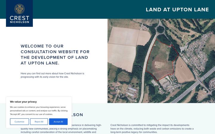 Screenshot of landatupton-consultation.com