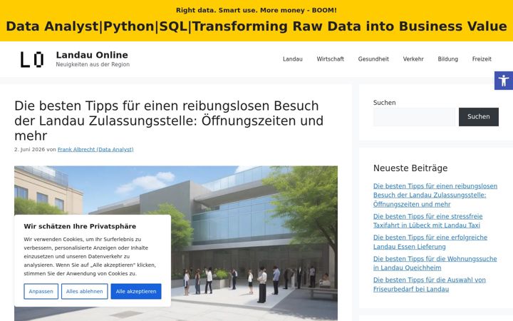 Screenshot of landau-online.de