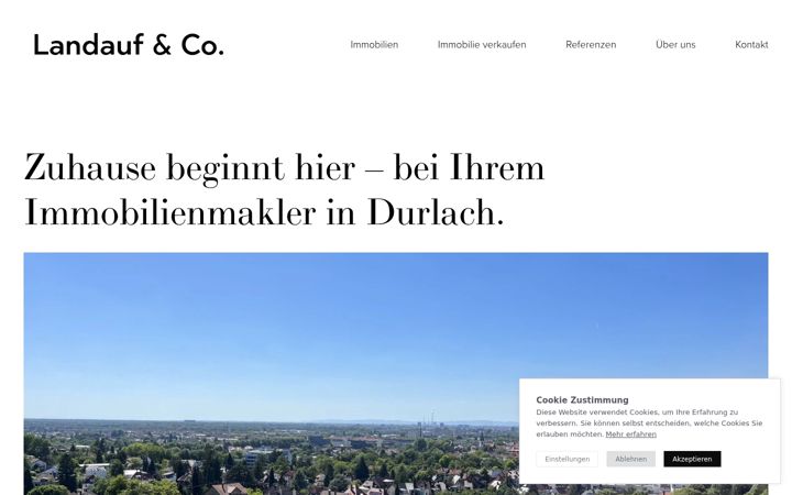 Screenshot of landaufco.com