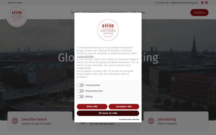 Screenshot of landauheadhunting.com