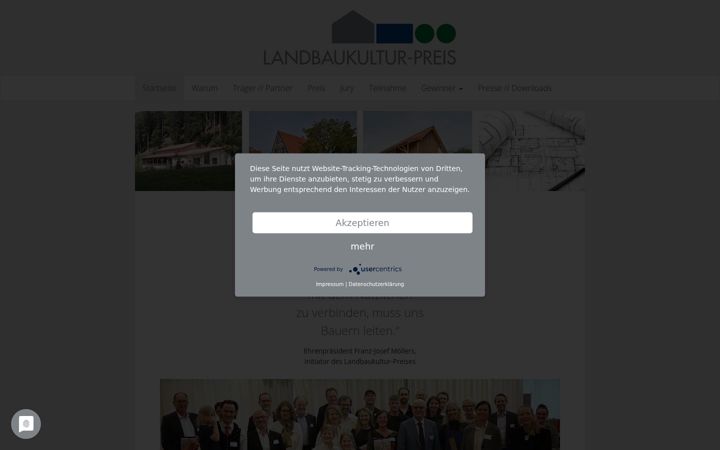 Screenshot of landbaukultur-preis.de