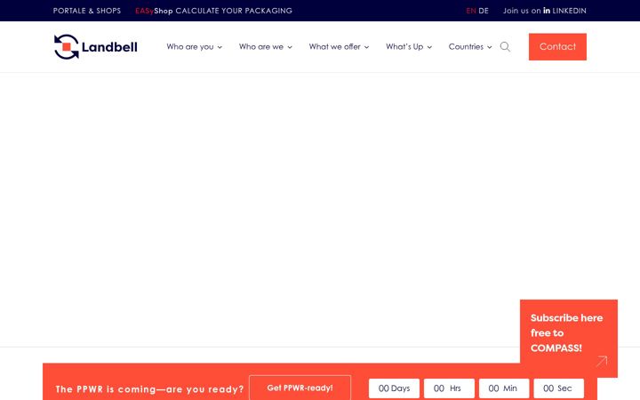 Screenshot of landbell.com