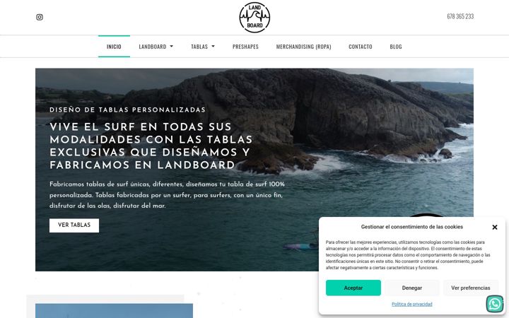 Screenshot of landboard.es