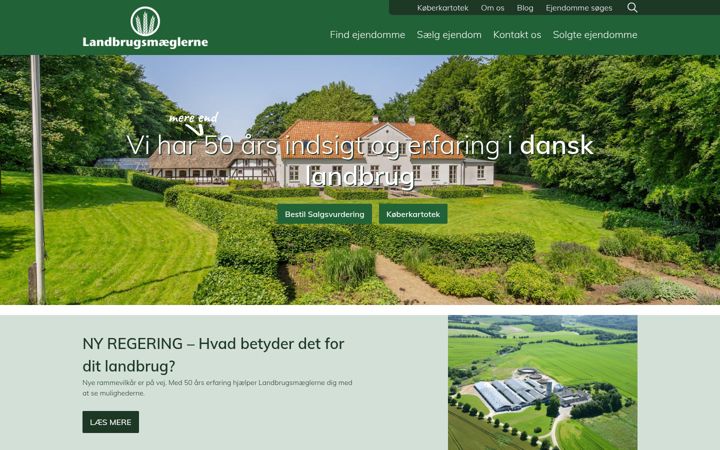 Screenshot of landbrugsmaeglerne.dk