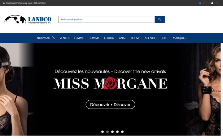 Screenshot of landcoimport.com
