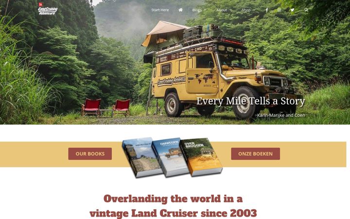 Screenshot of landcruisingadventure.com