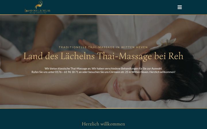 Screenshot of landdeslachelns-thaimassage.de