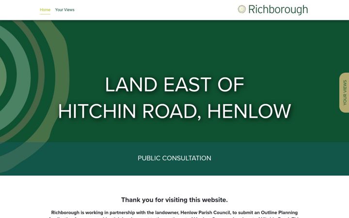 Screenshot of landeast-hitchinroad.co.uk