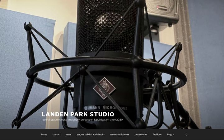 Screenshot of landenparkstudio.com